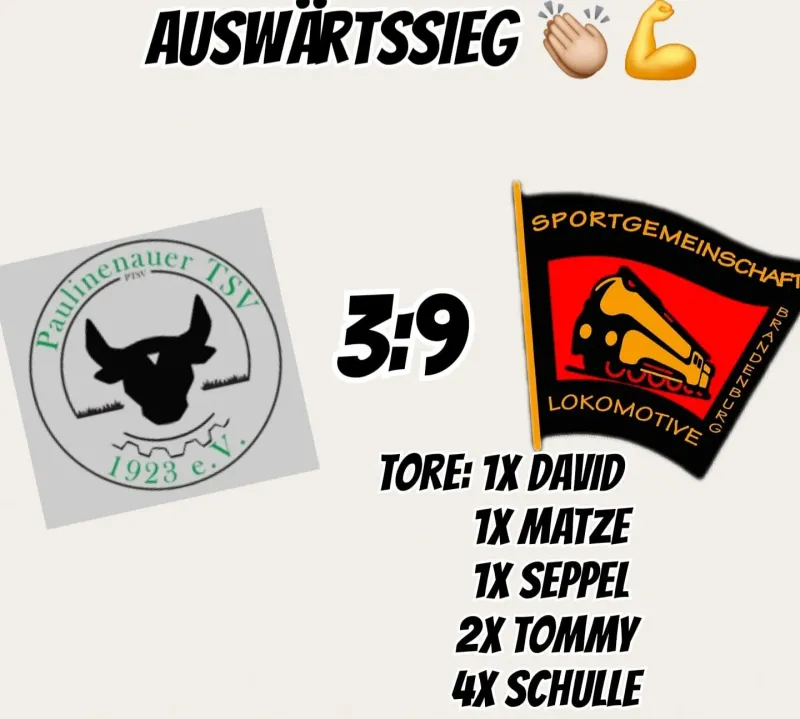 Unsere "Alte Herren" gewinnen souverän in Paulinaue 👍