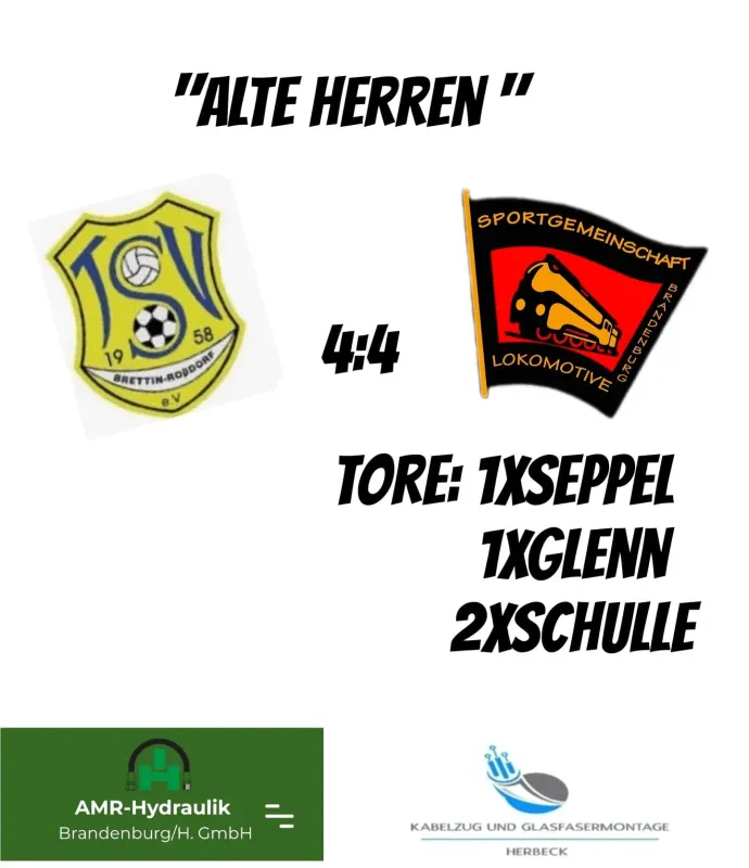 Unentschieden in Brettin 👌💪