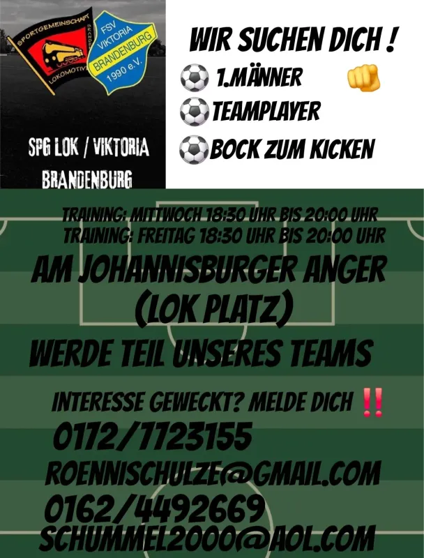 Für die Saison 2026/2027 suchen wir neue, ambitionierte Spieler