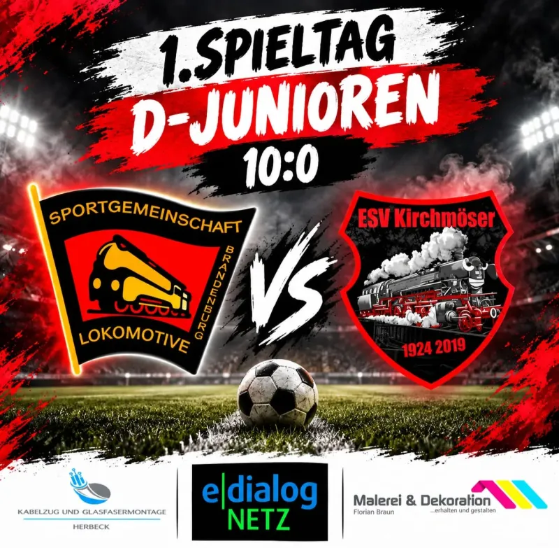 🔴⚫️ 1. Spieltag – D-Junioren 🚂