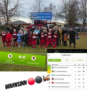 Sieg unsere E-Junioren gegen Kirchmöser