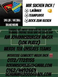 Für die Saison 2026/2027 suchen wir neue, ambitionierte Spieler