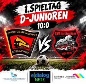 🔴⚫️ 1. Spieltag – D-Junioren 🚂