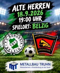 🔴⚫️ Unsere „Alten Herren“ (Ü35) reisen nach Belzig! ⚽️